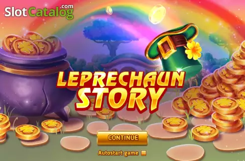 Start Game screen. Leprechaun Story Respin slot
