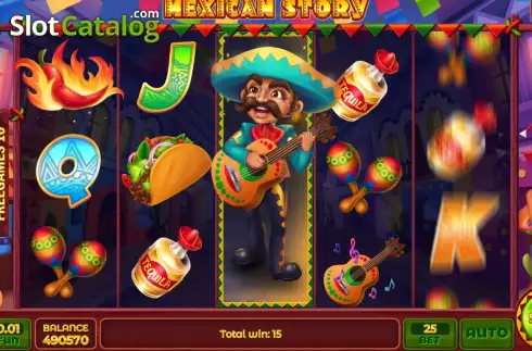 Free Spins screen 2. Mexican Story slot