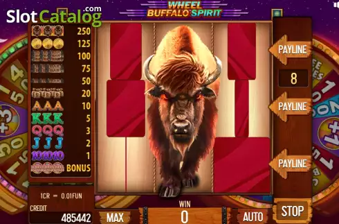 Free Spins screen 2. Buffalo Spirit Wheel (Pull Tabs) slot