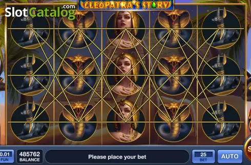 Game screen. Cleopatra's Story slot