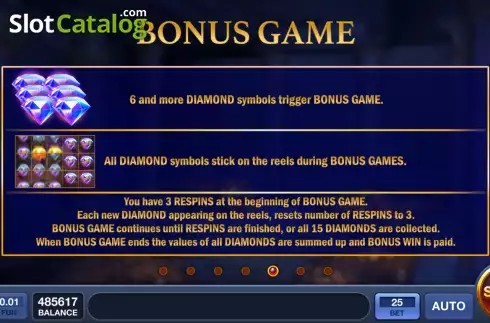 Game Features screen 3. Cleopatra's Story slot