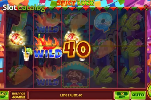 Win screen 2. Spicy Luck slot