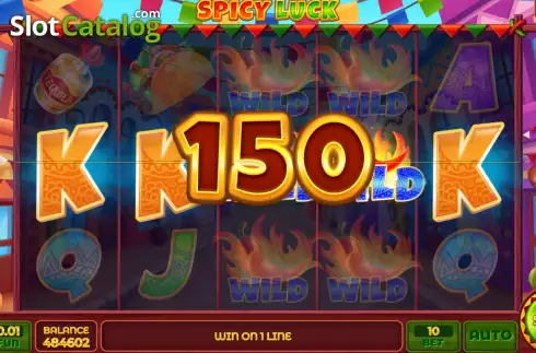 Win screen 3. Spicy Luck slot