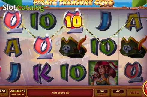 Skärmdump4. Pirate Treasure Cove slot