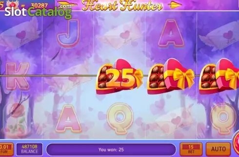 Win screen 2. Heart Hunter slot
