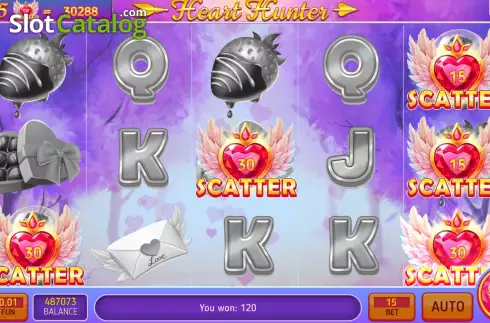 Free Spins screen 2. Heart Hunter slot