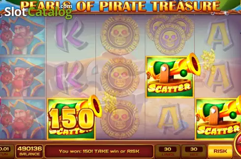 Win screen 3. Pearls of Pirate Treasure slot