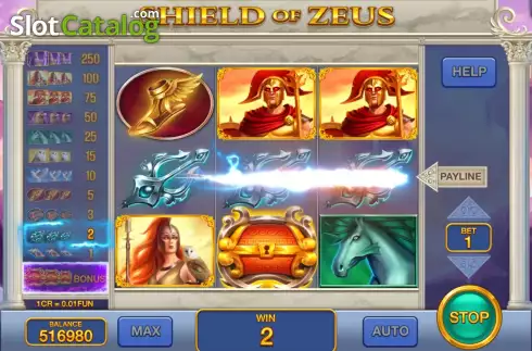 Ecran4. Shield of Zeus (3x3) slot