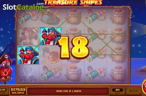 Ekran3. Treasure Snipes (InBet Games) yuvası