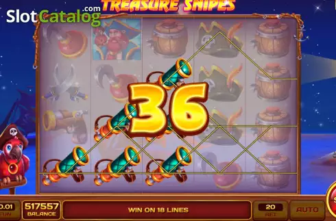 Ekran4. Treasure Snipes (InBet Games) yuvası