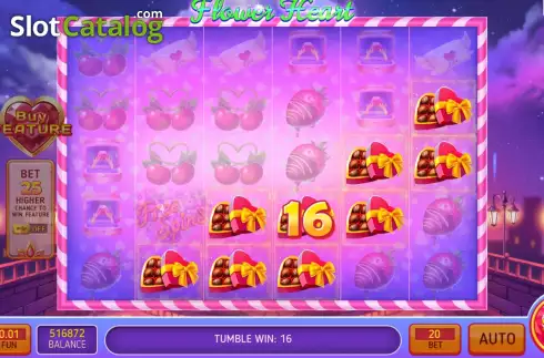 Win screen 2. Flower Heart slot