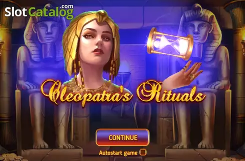 Start Game screen. Cleopatra's Rituals (Reel Respin) slot