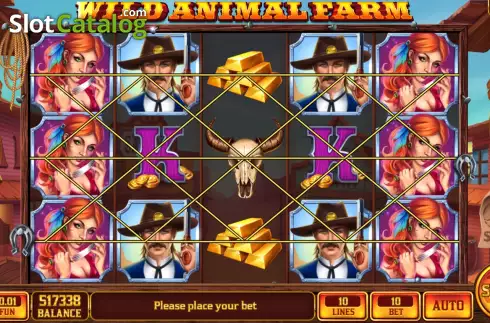 Game screen. Wild Animal Farm slot