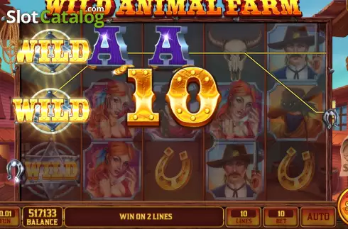 Win screen. Wild Animal Farm slot