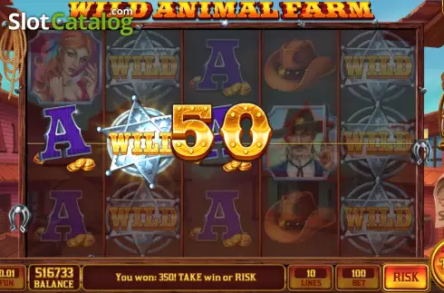 Win screen 3. Wild Animal Farm slot