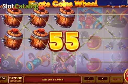 Bildschirm4. Pirate Coins Wheel slot