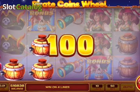 Bildschirm5. Pirate Coins Wheel slot