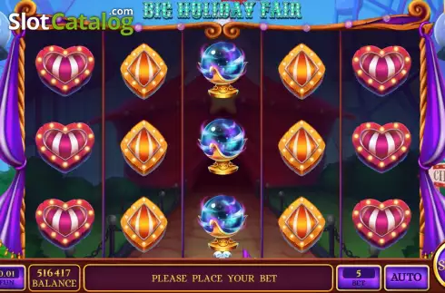 Game screen. Big Holiday Fair slot