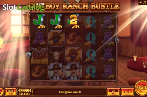 Win screen 2. Cowboy Ranch Bustle slot
