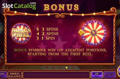 Game Features screen 2. Jolly Ferris Wheel slot