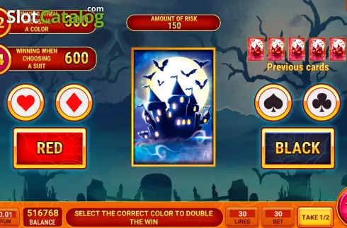 Risk Game screen. Vampire Strike slot