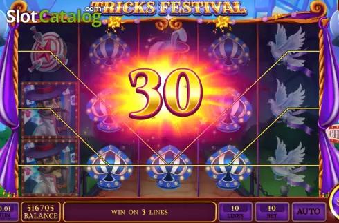 Win screen 2. Tricks Festival slot