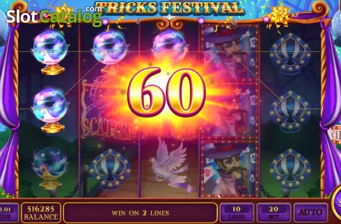 Win screen 3. Tricks Festival slot