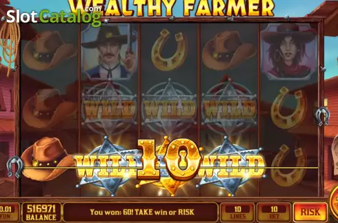 Win screen 2. Wealthy Farmer slot