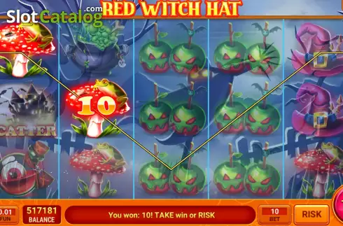 Οθόνη4. Red Witch Hat Κουλοχέρης 