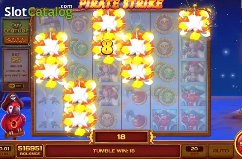 Win screen 2. Pirate Strike slot