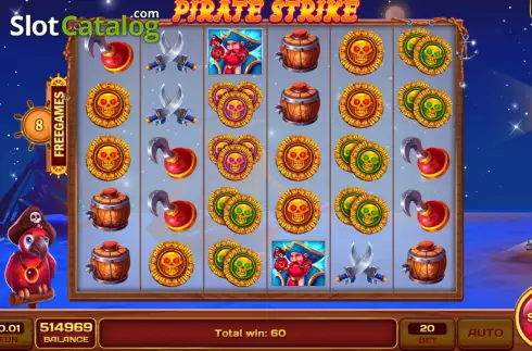 Free Spins screen 2. Pirate Strike slot