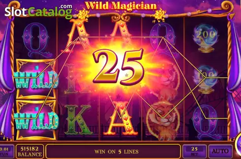 Win screen. Wild Magician slot