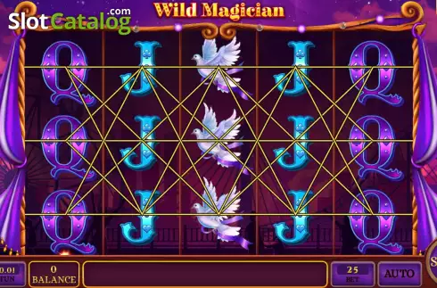 Game screen. Wild Magician slot