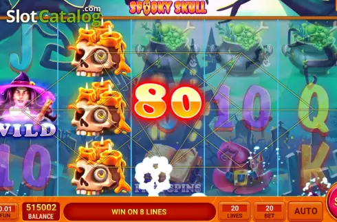 Win screen 2. Spooky Skull slot