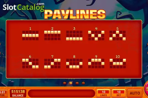 PayLines screen. Black Cat Whisper slot