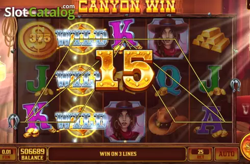 Win screen 2. Canyon Win slot