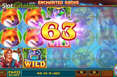 Win screen 2. Enchanted Grove slot