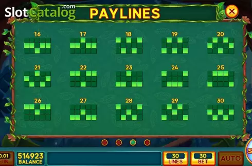 PayLines screen 2. Enchanted Grove slot