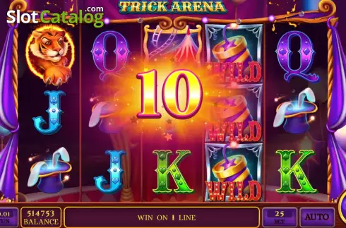 Win screen 2. Trick Arena slot