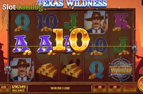 画面4. Texas Wildness カジノスロット
