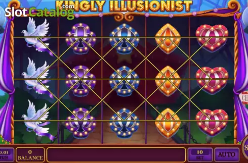 Game screen. Kingly Illusionist slot