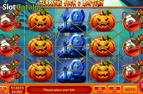 Game screen. Terrible Jack O Lantern slot