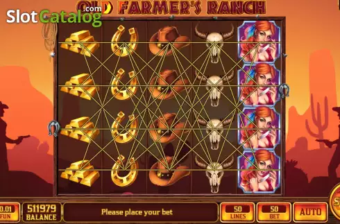 Game screen. Old Farmers Ranch slot