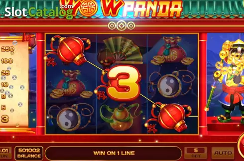Win screen. Lucky Wow Panda slot