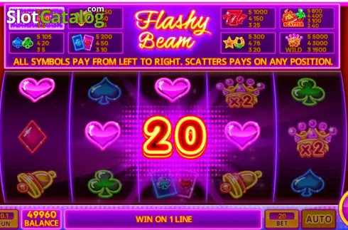 画面3. Flashy Beam カジノスロット