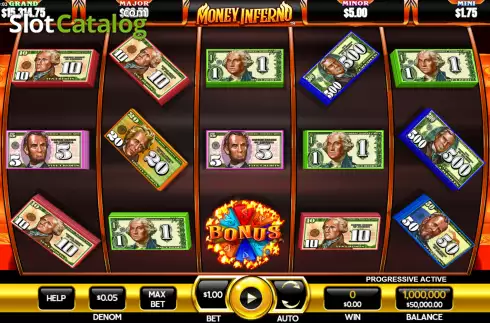 Reel screen. Money Inferno slot