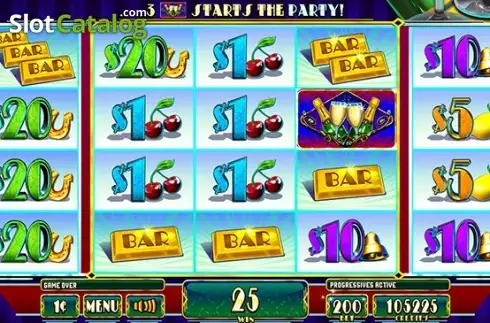 Win Screen 4. Champagne Party slot