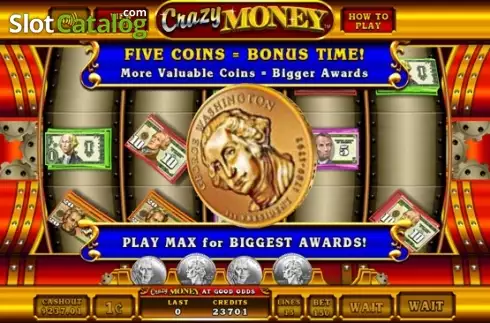 Win Screen. Crazy Money slot