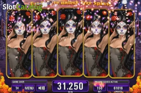 Win Screen 4. Lady of the Dead slot