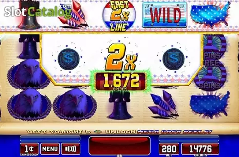 Win Screen 3. Star Spangled Riches slot